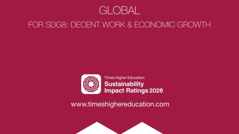 Swiss International University Breaks Into the World’s Top 500 in Times Higher Education Impact Rankings