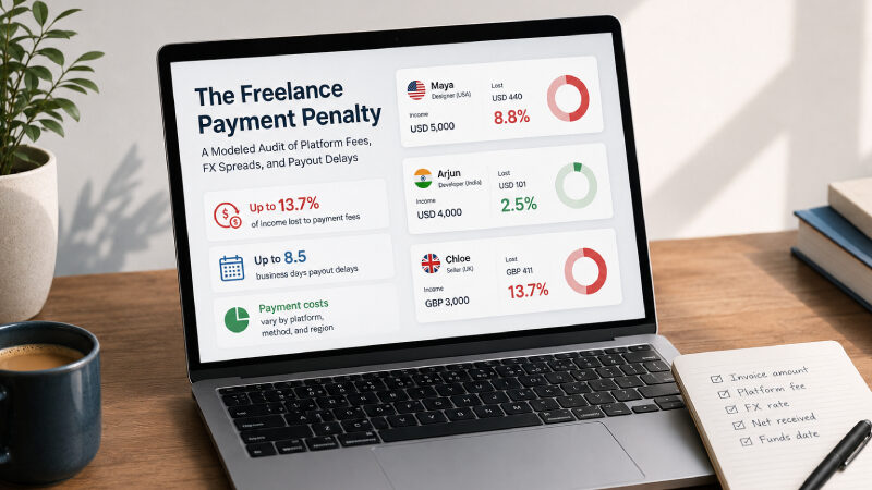 Gruv.AI Report Finds Freelancers Can Lose Up to 13.7% of Income to Payment Fees, With Payout Delays Up to 8.5 Business Days